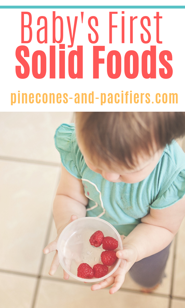 Baby's First Solid Foods - Pinecones & Pacifiers
