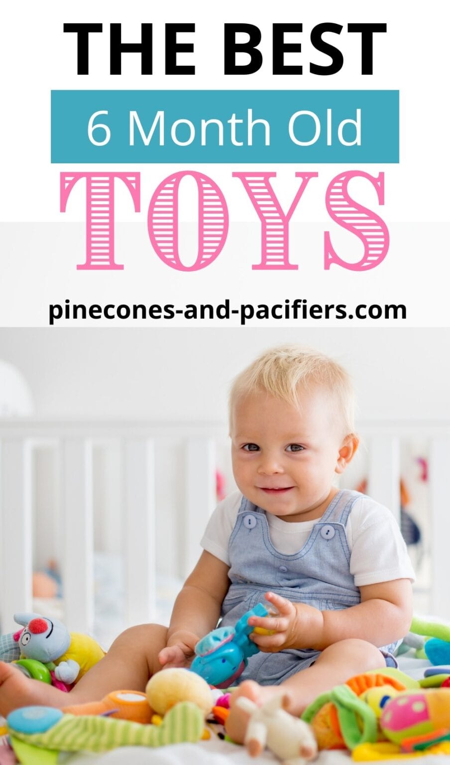 Best Toys for 6 Month Olds - Pinecones & Pacifiers