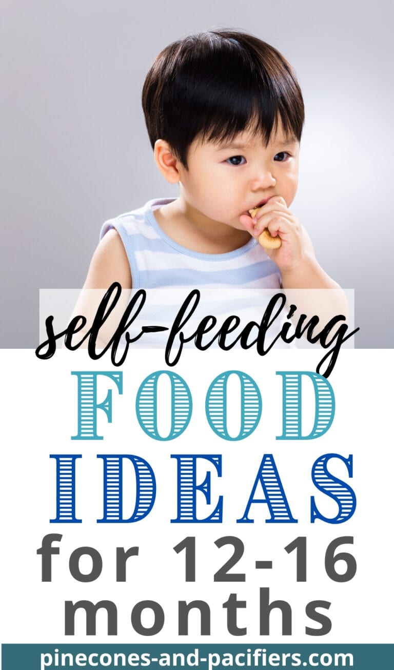 Self-Feeding Ideas for 12-16 months - Pinecones & Pacifiers