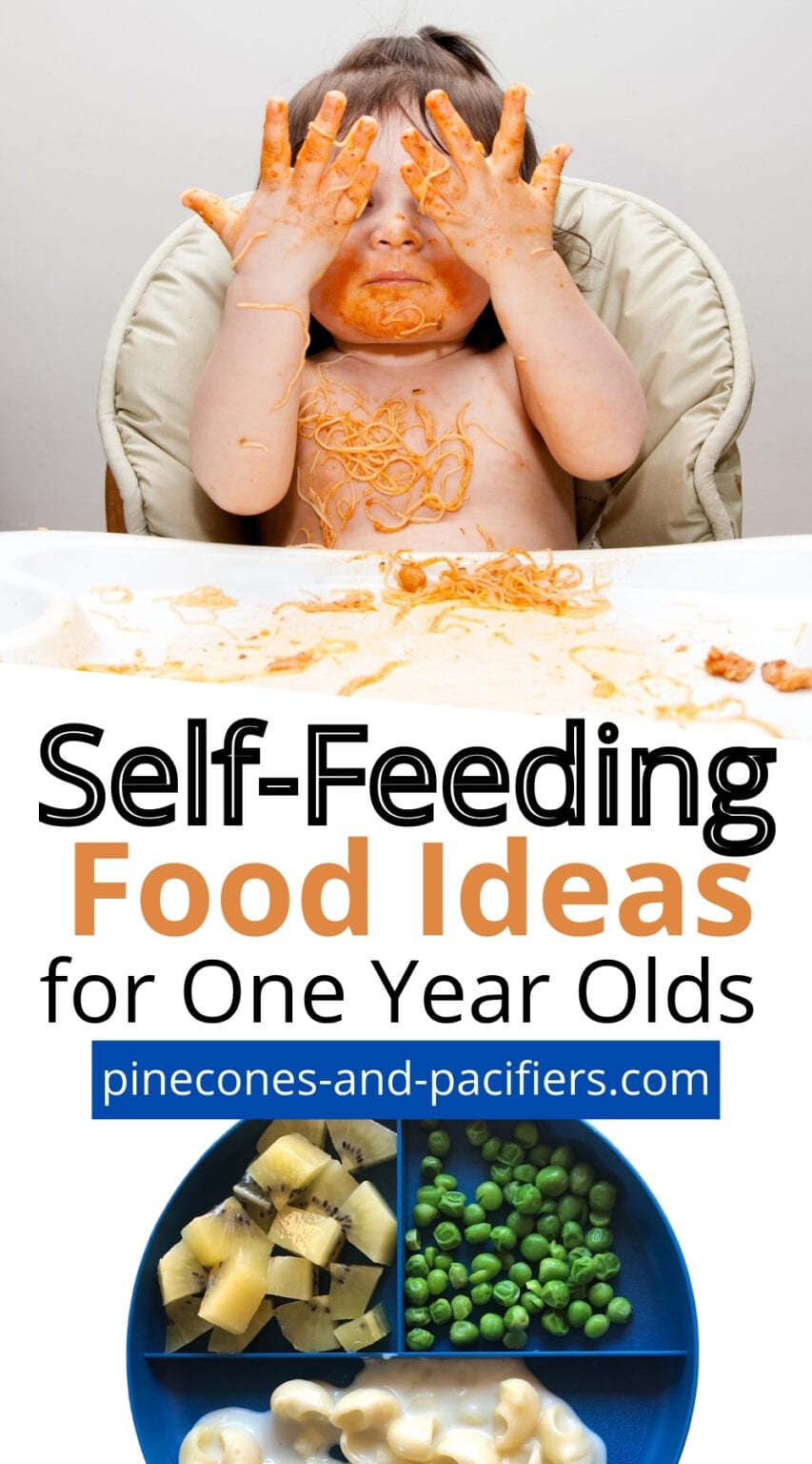SelfFeeding Foods for One Year Olds Pinecones & Pacifiers