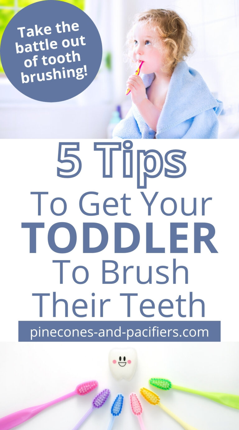 How To Get Your Toddler to Brush Their Teeth - Pinecones & Pacifiers