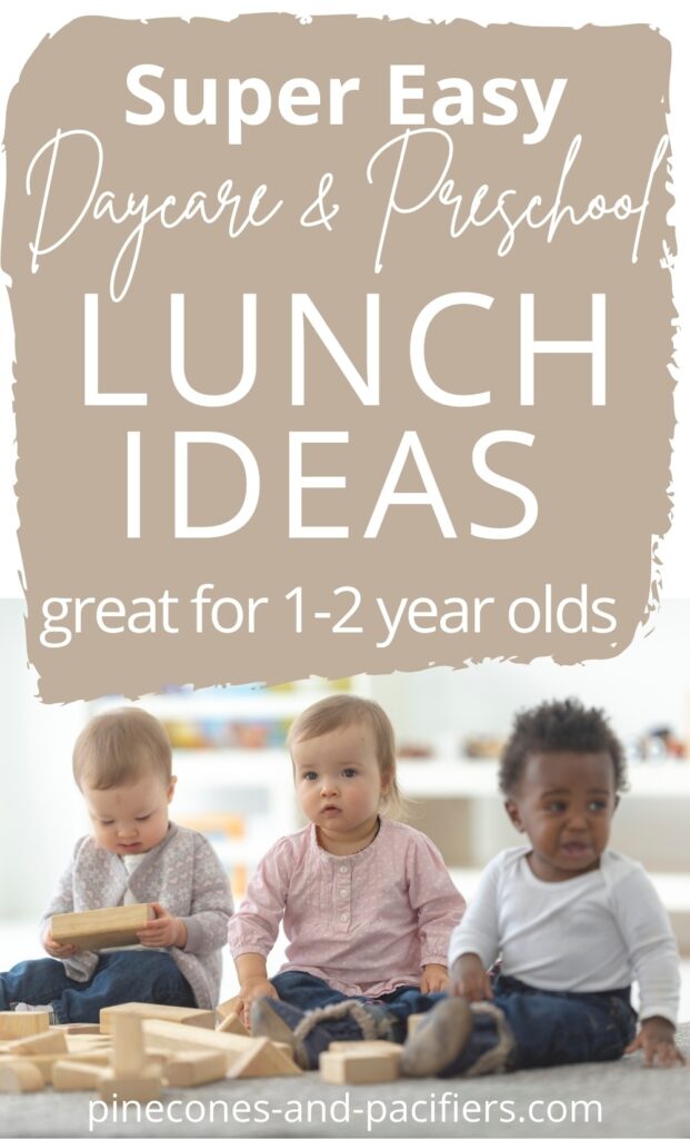 Super Easy Daycare & Preschool Lunch Ideas great for 1-2 year olds
