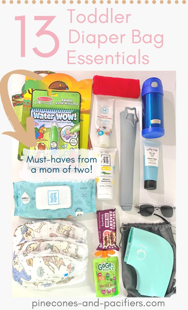 Toddler Diaper Bag Essentials (What You Really Need) Pinecones