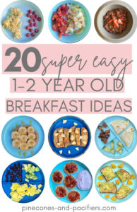 20 Breakfast Ideas for 1-2 Year Olds - Pinecones & Pacifiers