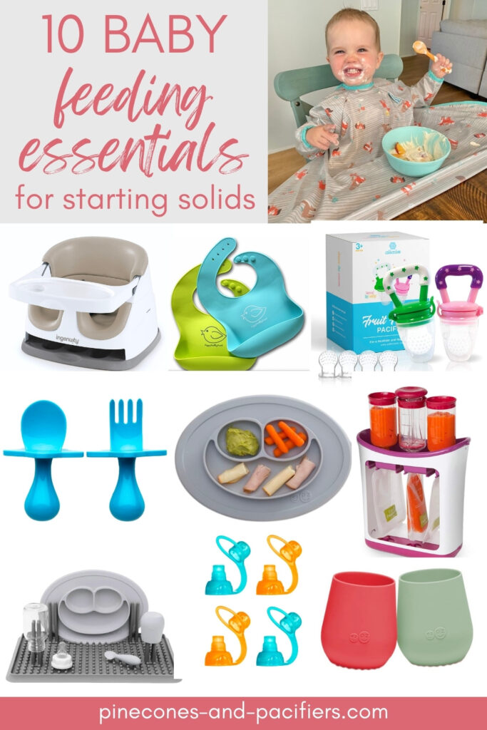 Baby Feeding Essentials for Starting Solids - Pinecones & Pacifiers