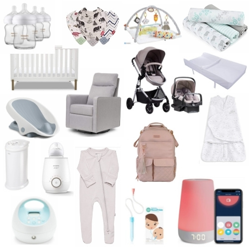 Baby registry must have items graphic