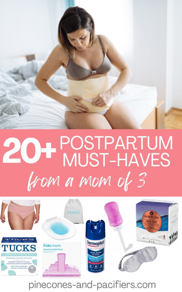 Postpartum Essentials pin Graphic