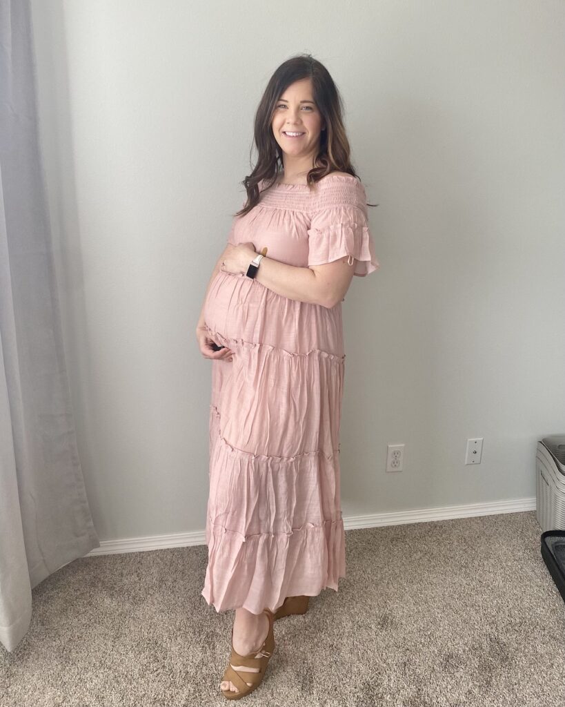 Third trimester maternity dress