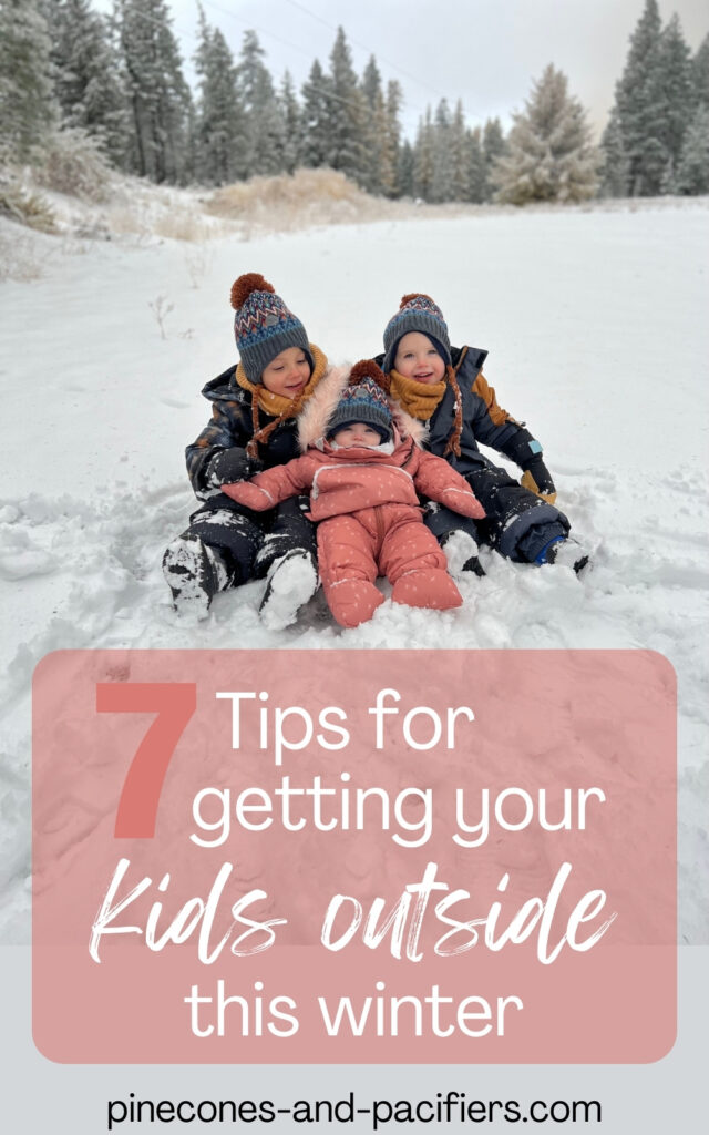 Pin photo of kids outside in the winter