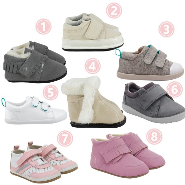 Cute Baby Shoes for Early Walkers Pinecones & Pacifiers