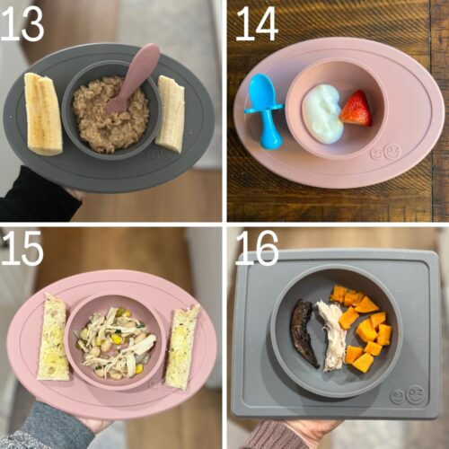 7 Month Old BabyLed Weaning Meal Ideas Pinecones & Pacifiers