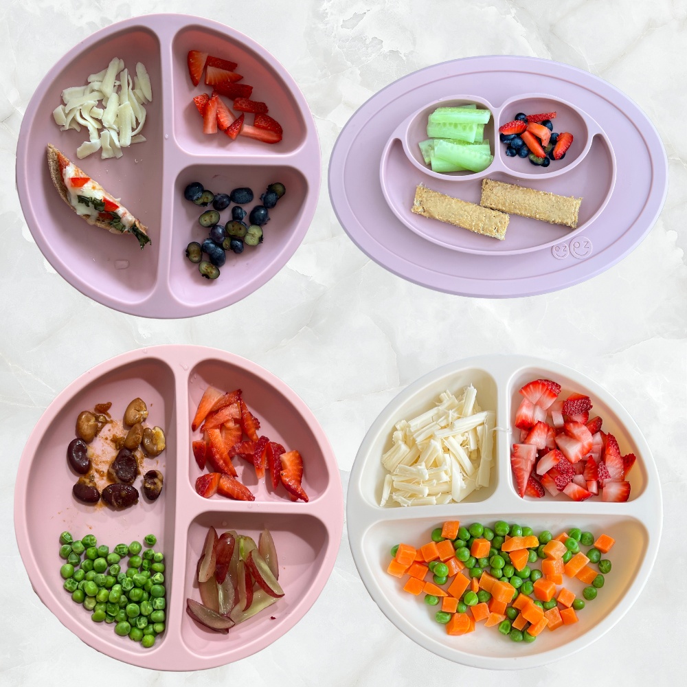 four baby lunch plates for 10 month olds