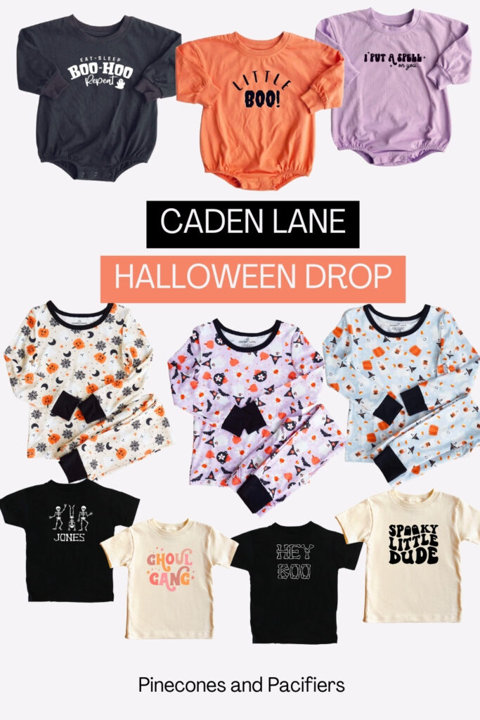Cute baby and toddler halloween clothes from Caden Lane.
