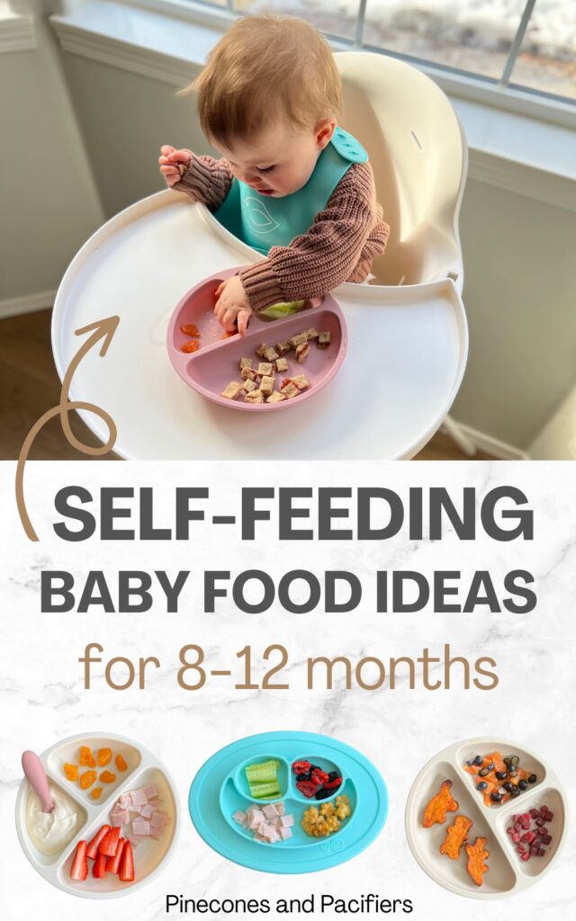 Baby eating 2024 8 months