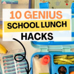 Back to school lunch hacks grpahic