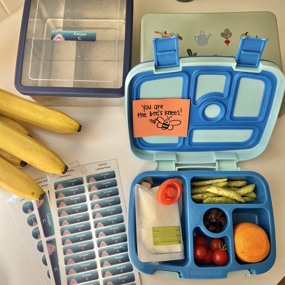 lunchbox on counter