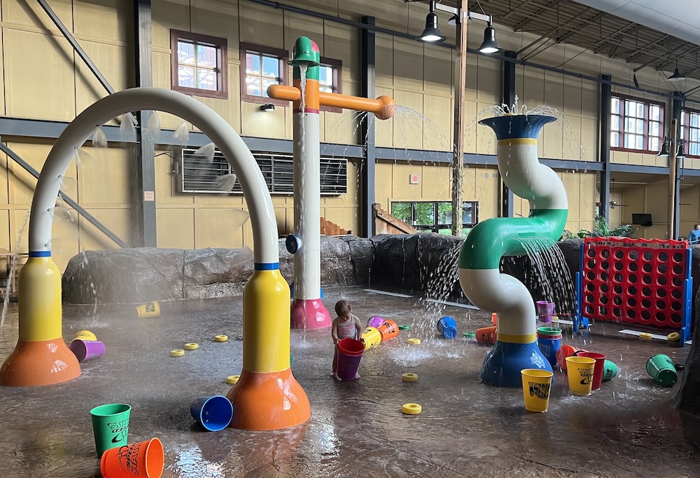 Splash pad at silver mountain resort