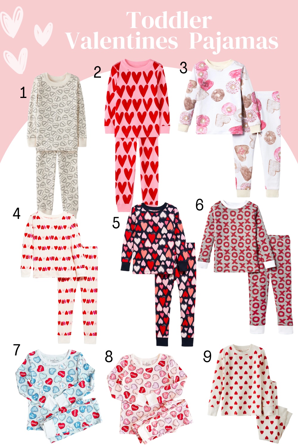 The Cutest Toddler Valentines Pajamas - Pinecones & Pacifiers