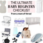 Baby registry checklist graphic
