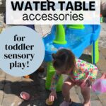 toddlers playing in water table, water table accessories