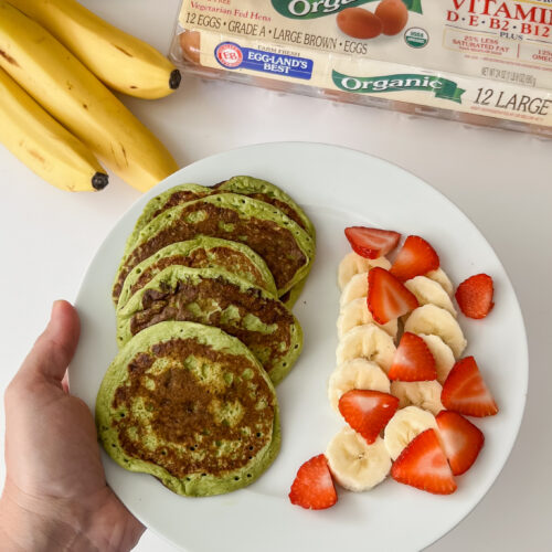 cottage cheese blender pancakes on plate
