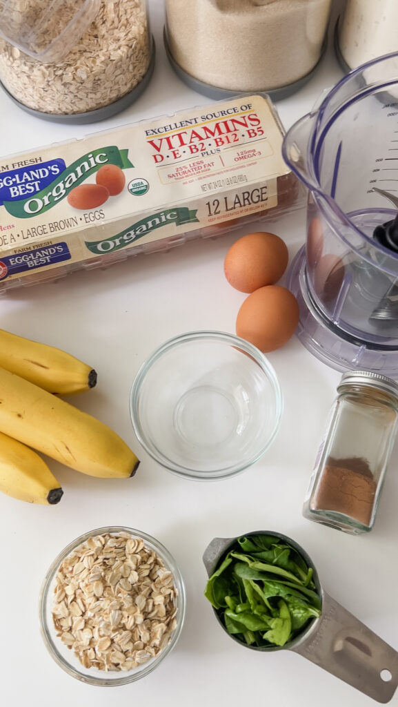 ingredients for kid friendly blender cottage cheese pancakes